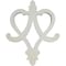 Ekena Millwork 19 3/8"W x 23 5/8"H x 2"P Fleur de Lis Onlay ONL19X24X02FL - alternate 2